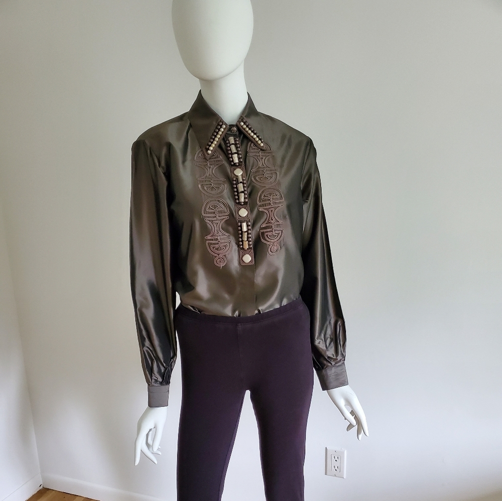 Vintage 80s Italian made blouse.